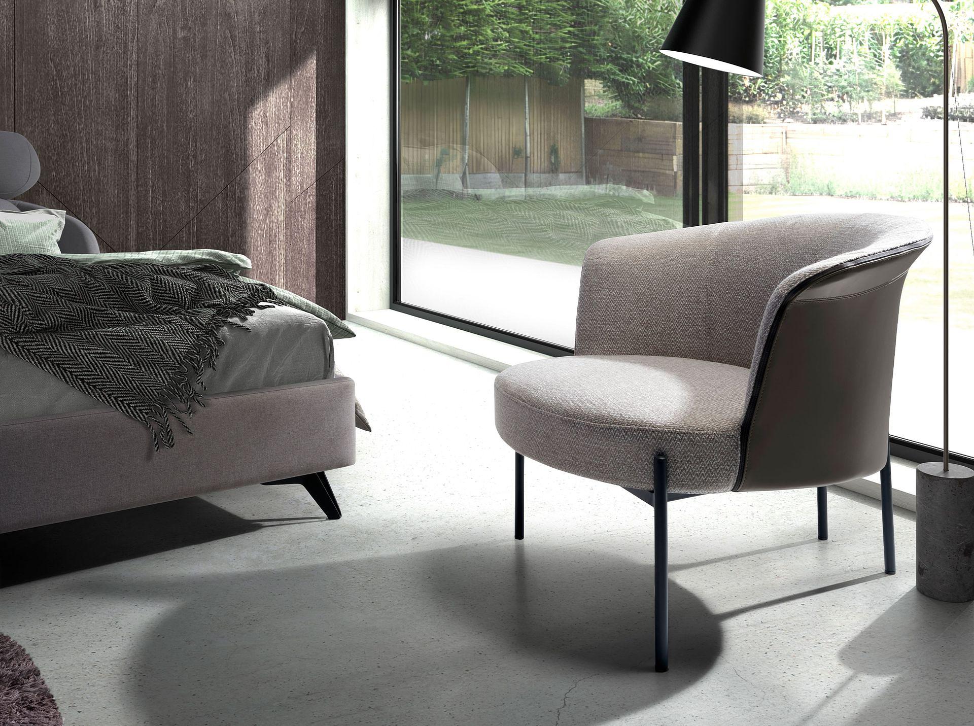 Armchair Faux Leather Grey 2