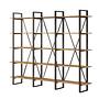 Bookshelf Brown Black 219.6cm 6