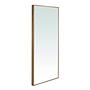 Rectangular wall mirror walnut 0