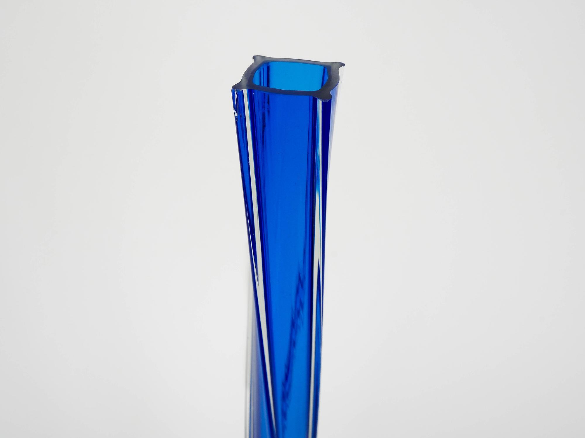 Cobalt vase blue 1970s 5