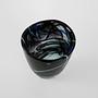 Glass vase Blue 1980s 5