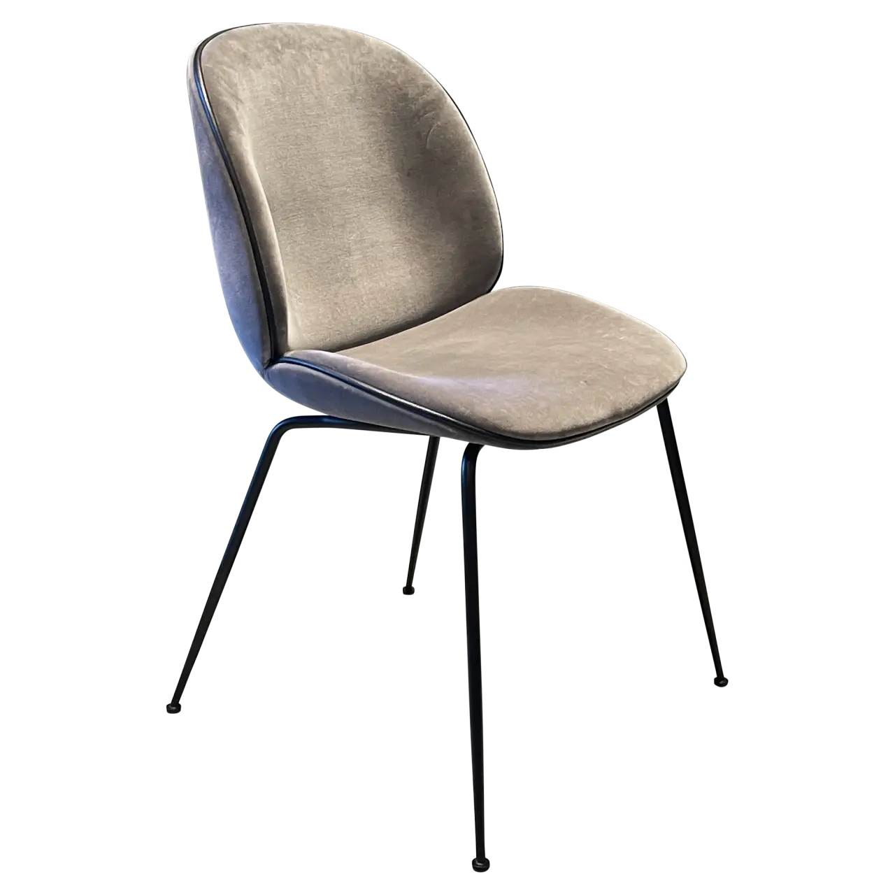 Beetle Dining Chair Stuhl Velvet Leder Pigeon Grey 0