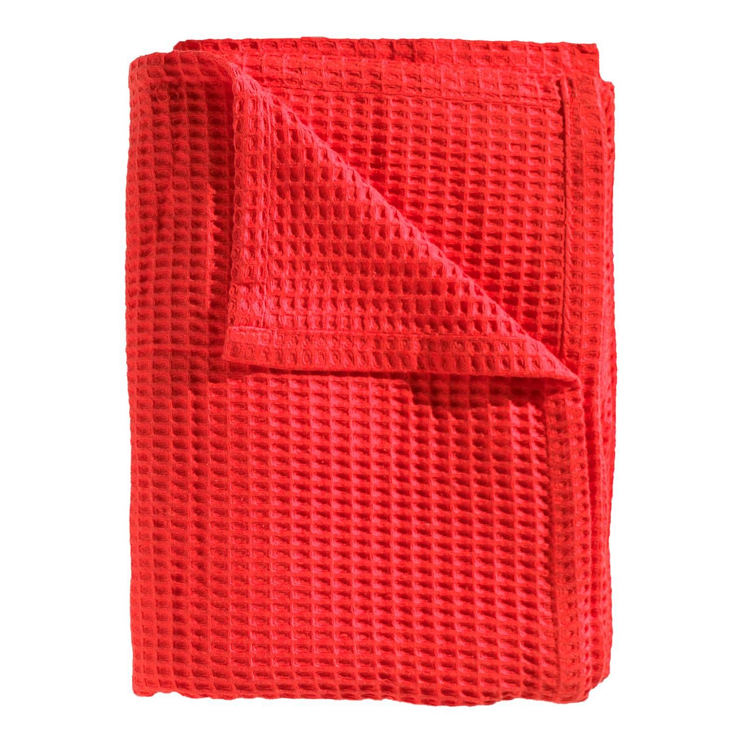 Plaid Wafel Baumwolle Koralle 180 x 260 cm 0
