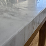 Rechteckiger Tisch Marmor Eichenholz 9