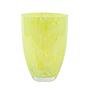 Glass Vase Lemon Yellow 1970s 0
