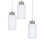 Pendelleuchte 3-flammig Milchglas Beton 0