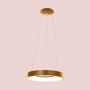 LED pendant light lacquered metal copper 1