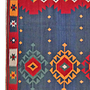 Kilim Gashgai Teppich Blau Rot 1