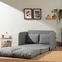 Saga Sofa Bed 2-Seater Light Grey 3