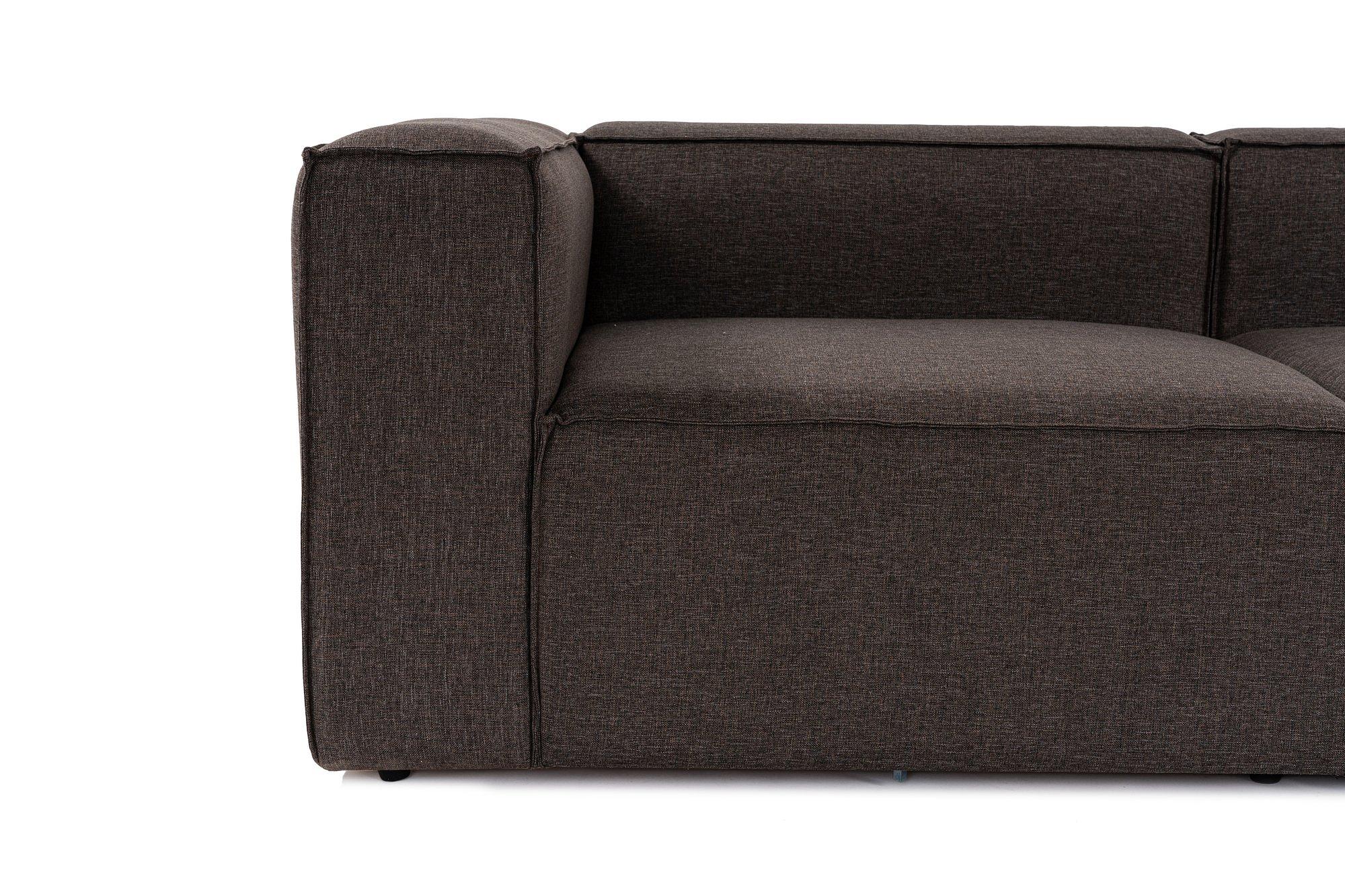 Fora corner sofa dark brown 8