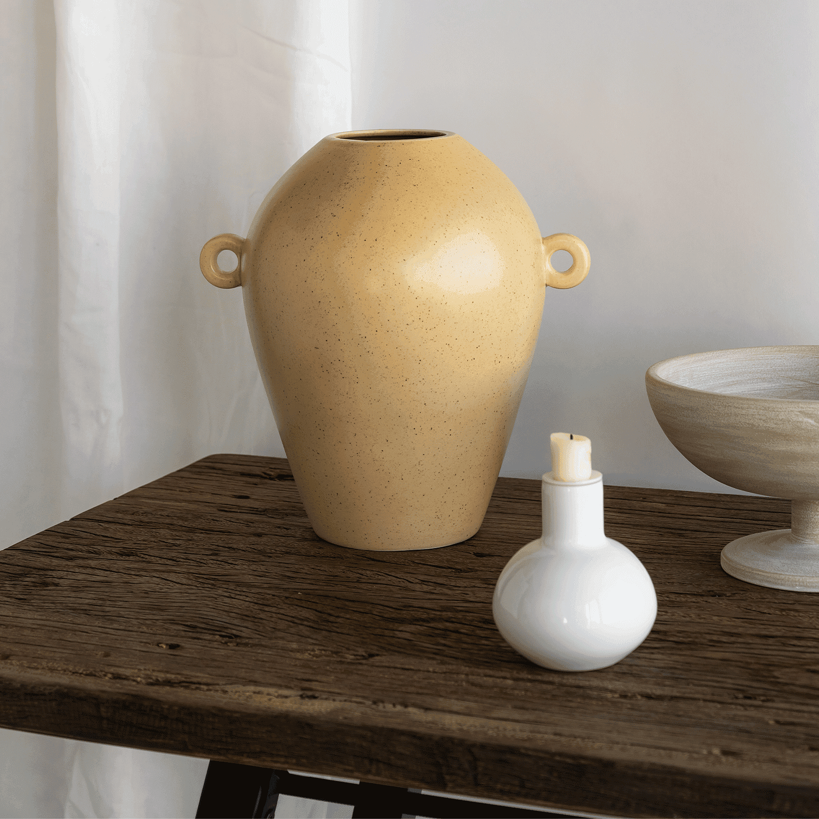 Schreibtisch Recyceltem Holz Akazienholz 2