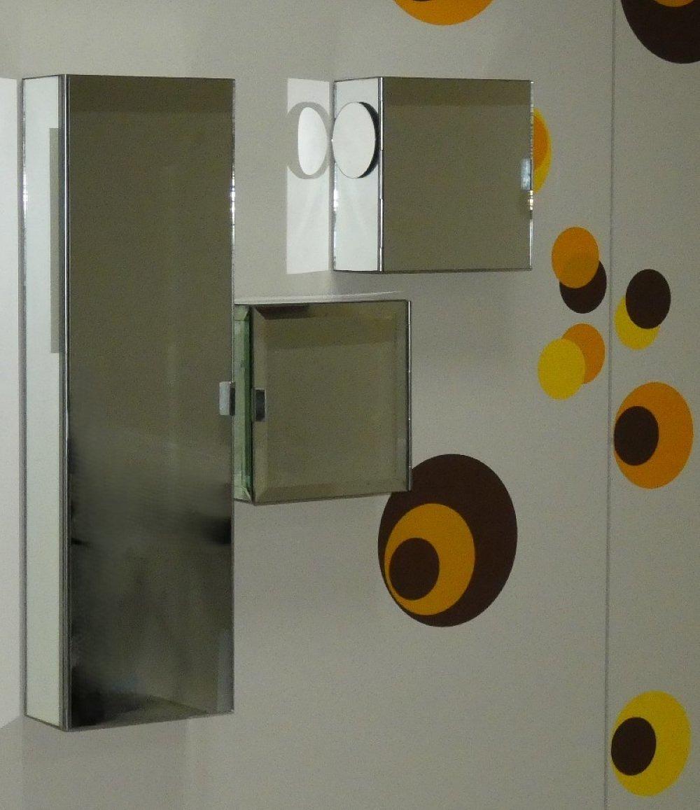 Mirror Cabinets Set of 3 Vintage 1970s 1