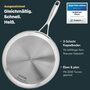 Pfanne Unbeschichtet Edelstahl Silber Ø 28 cm 2