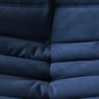 Togo Ecksofa Textil Marineblau 9