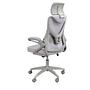 Swiveling office chair fabric gray 6