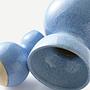 Sphere Vase L Ceramic Blue 3