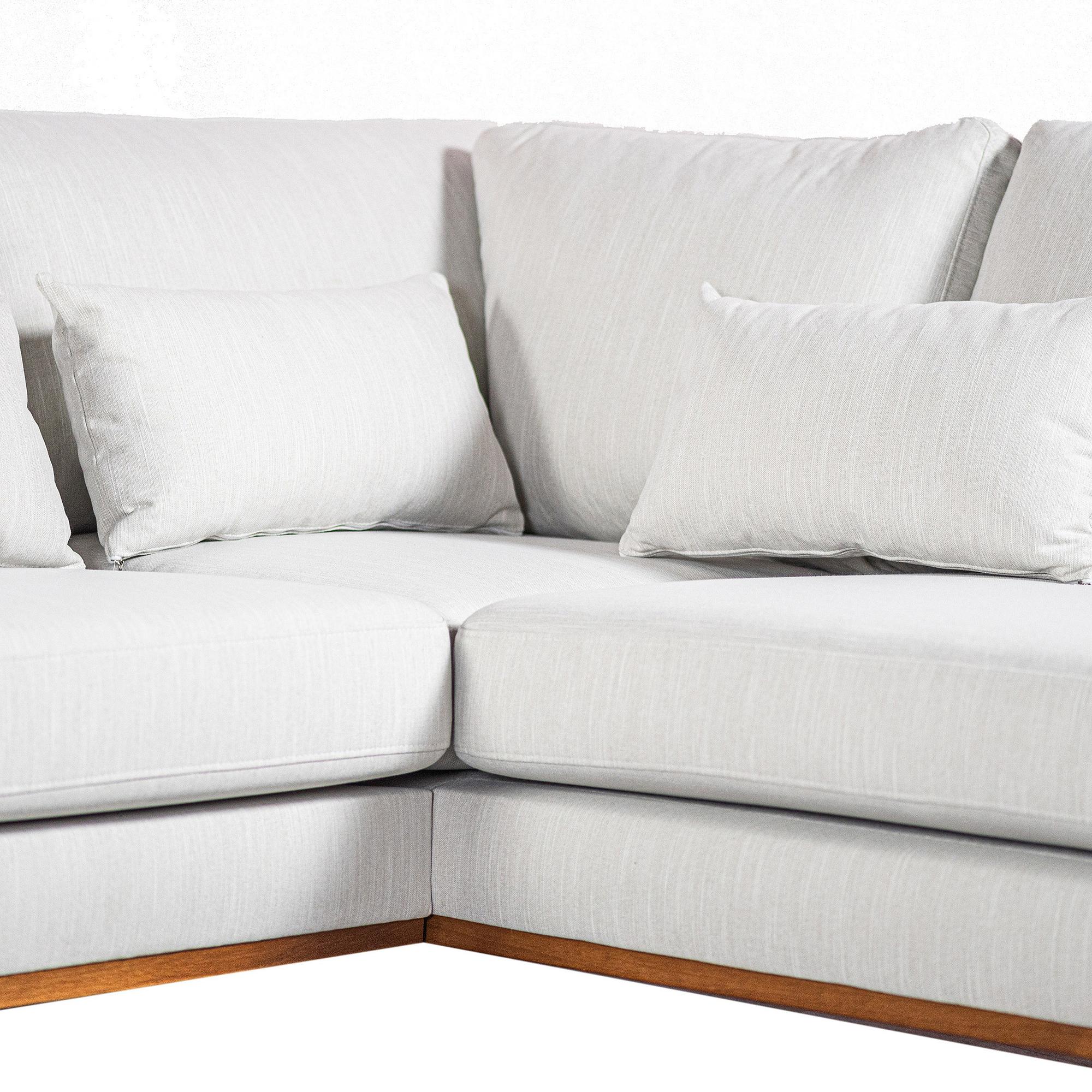 Ecksofa Japandi 3-Sitzer Rechts Beige 9
