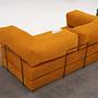 Comfort Schlafsofa 2-Sitzer Orange 2