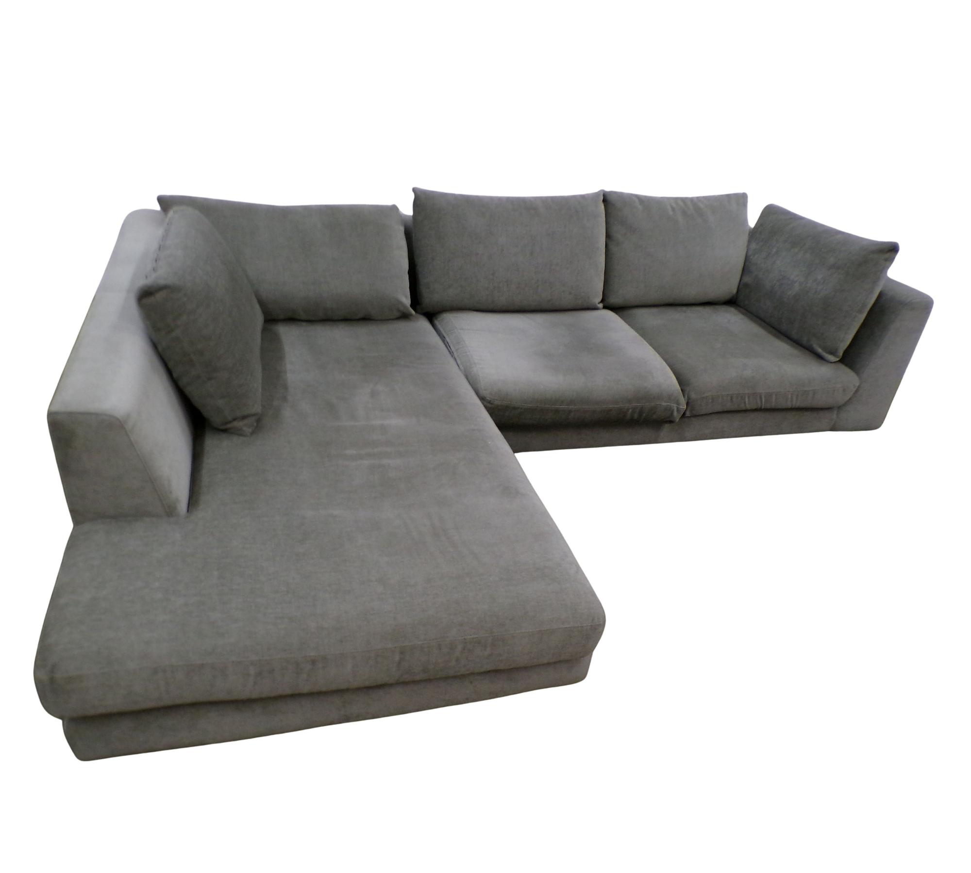 Noa Corner Sofa Chaise Lounge Left Planet Grey Green 4