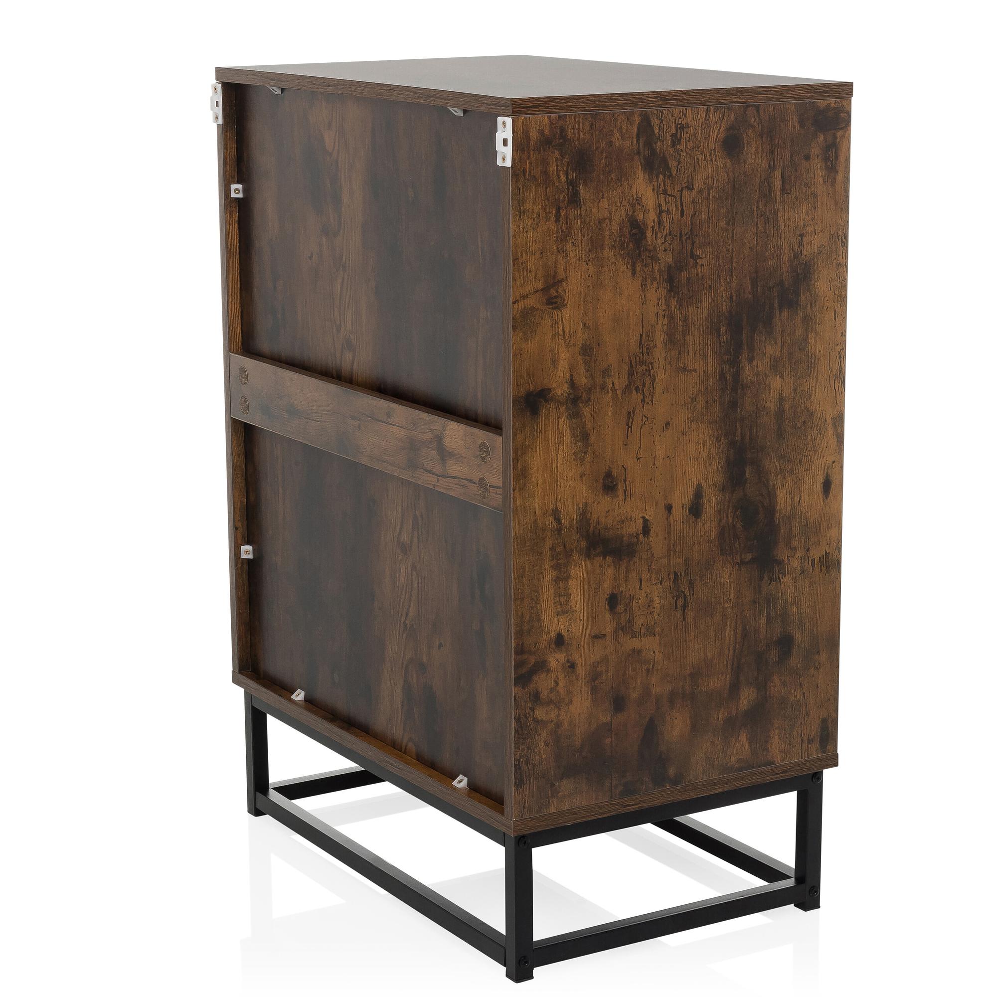 VINSTRA Kommode mit 4 Schubladen Braun 7