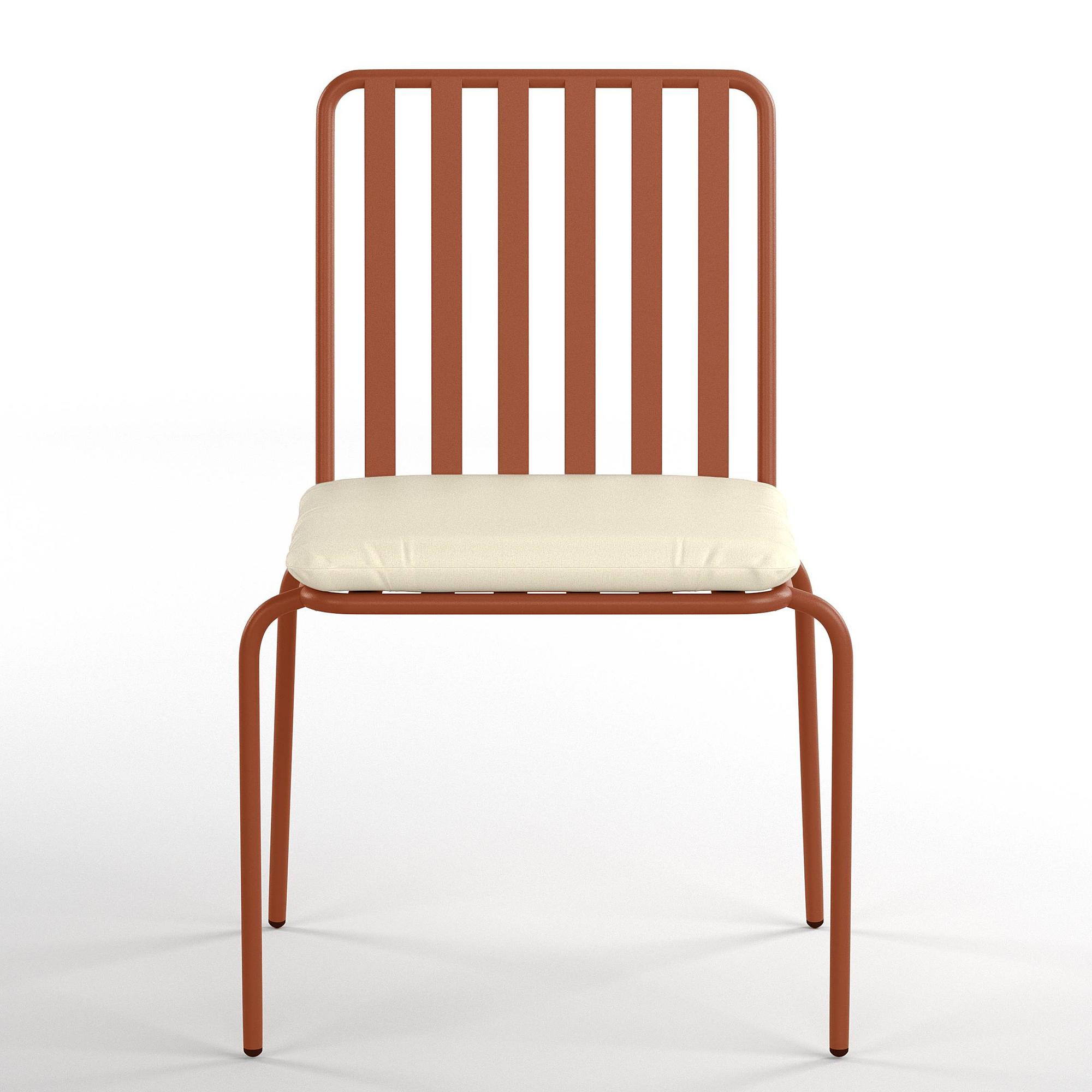 Gartenstuhl Kuna 2er-Set Stahl Terracotta 3