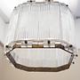 Vintage pendant lamp Metal Plastic White 1970s 10