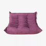 Togo Sofa 2-Sitzer Textil Aubergine 0