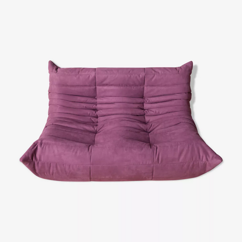 Togo Sofa 2-Sitzer Textil Aubergine