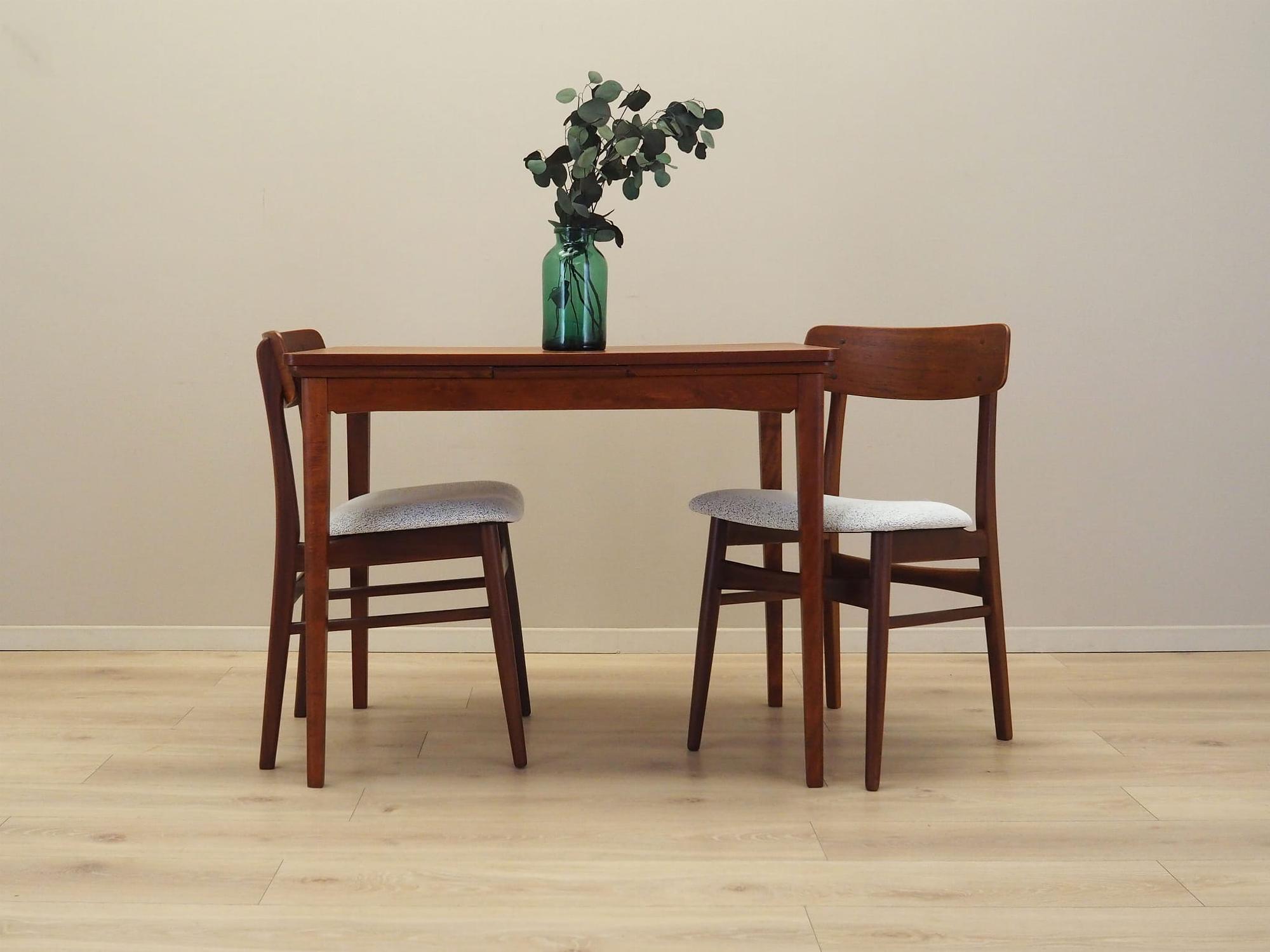2x Esszimmerstuhl Teakholz 1970er Jahre 1
