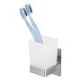 Toothbrush holder Genova Stainless steel Glass Matte Silver 4