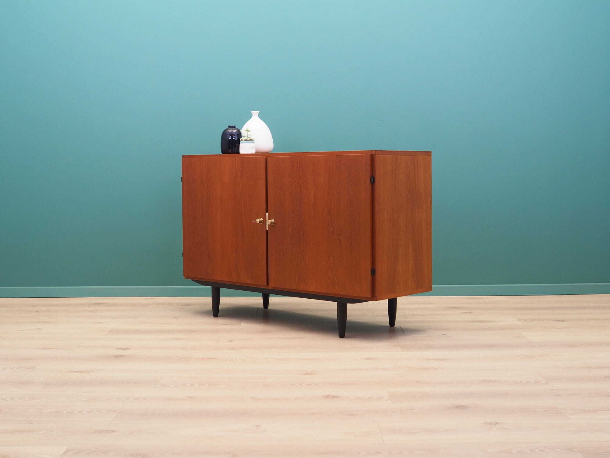 Vintage cabinet teak brown 1970s 3