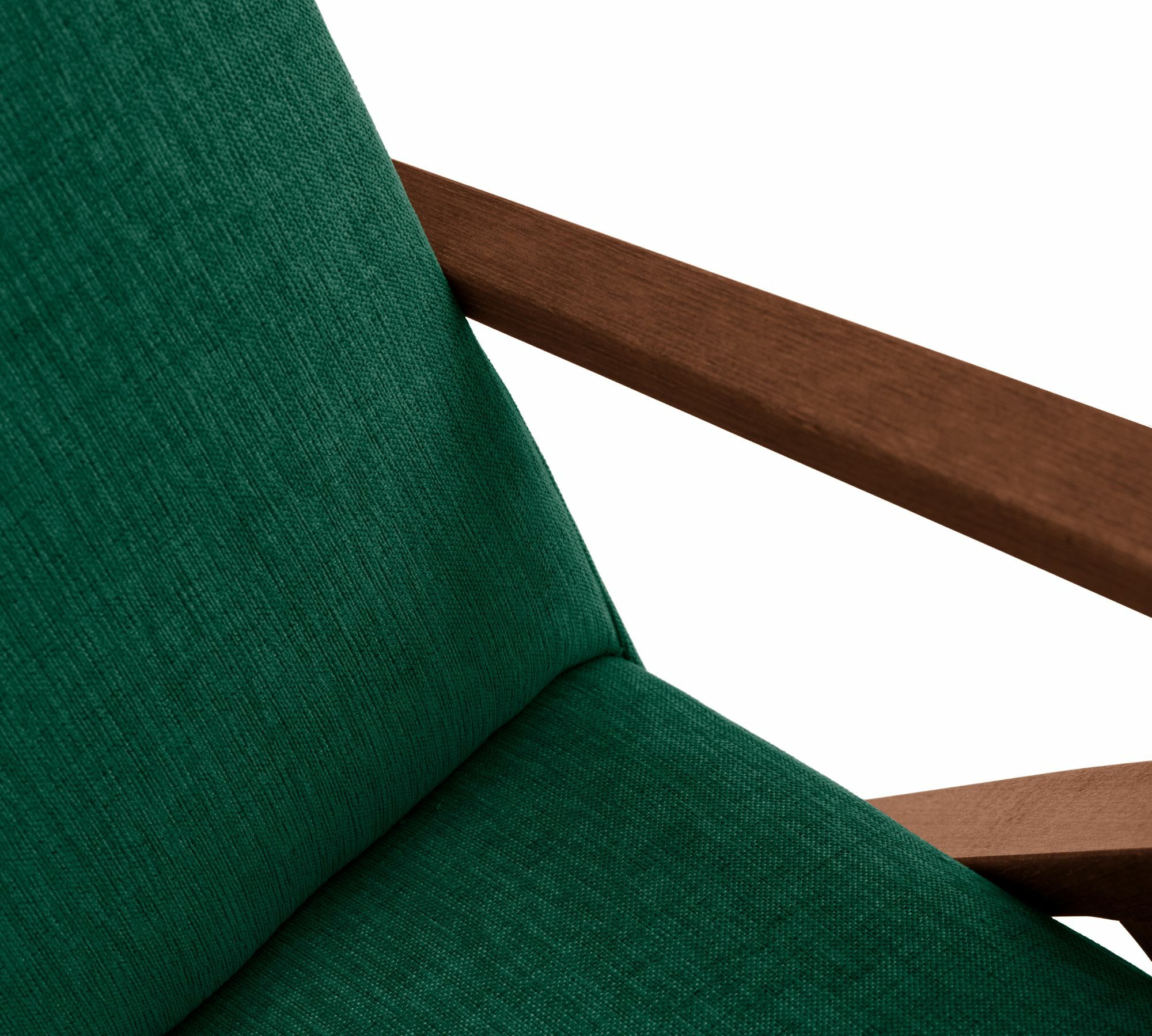 Retrostar Sessel New Life Nussbaum Beizung Opalgrün 4
