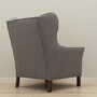 Vintage armchair beech wood textile grey 1970s 5