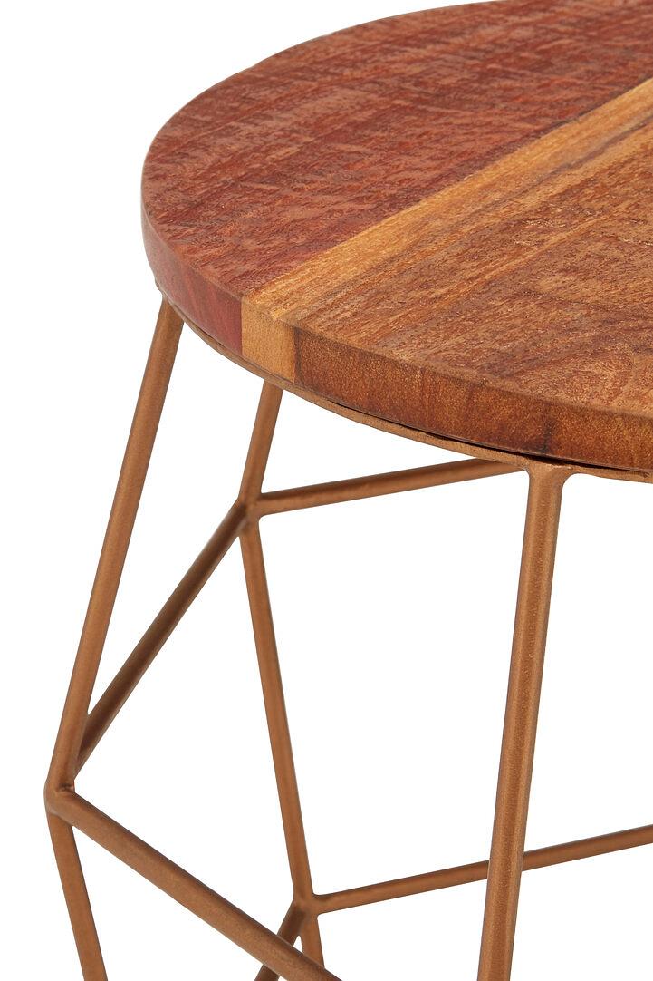 Nandri side table wood iron 4