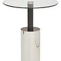 Oria Side Table Stainless Steel Iron Silver 0