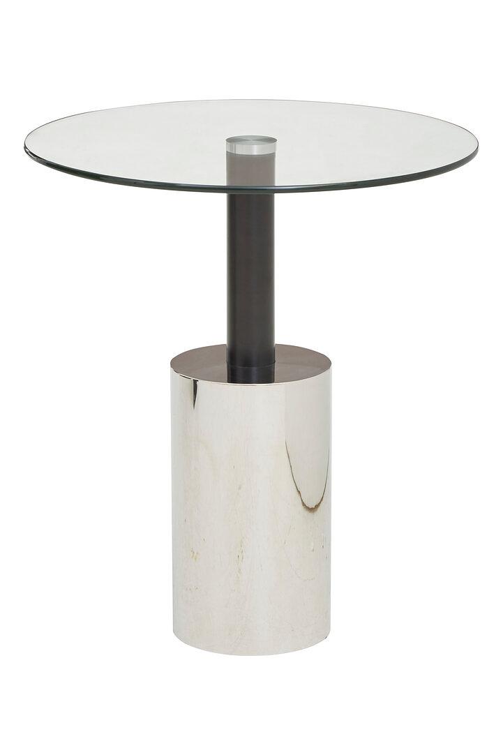 Oria Side Table Stainless Steel Iron Silver 0