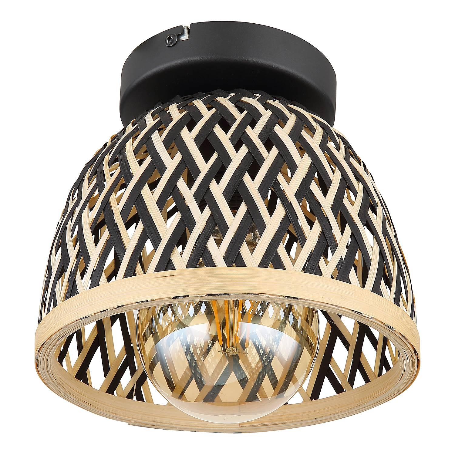Colly Deckenleuchte Eisen Bambus 1-flammig 20 cm 1