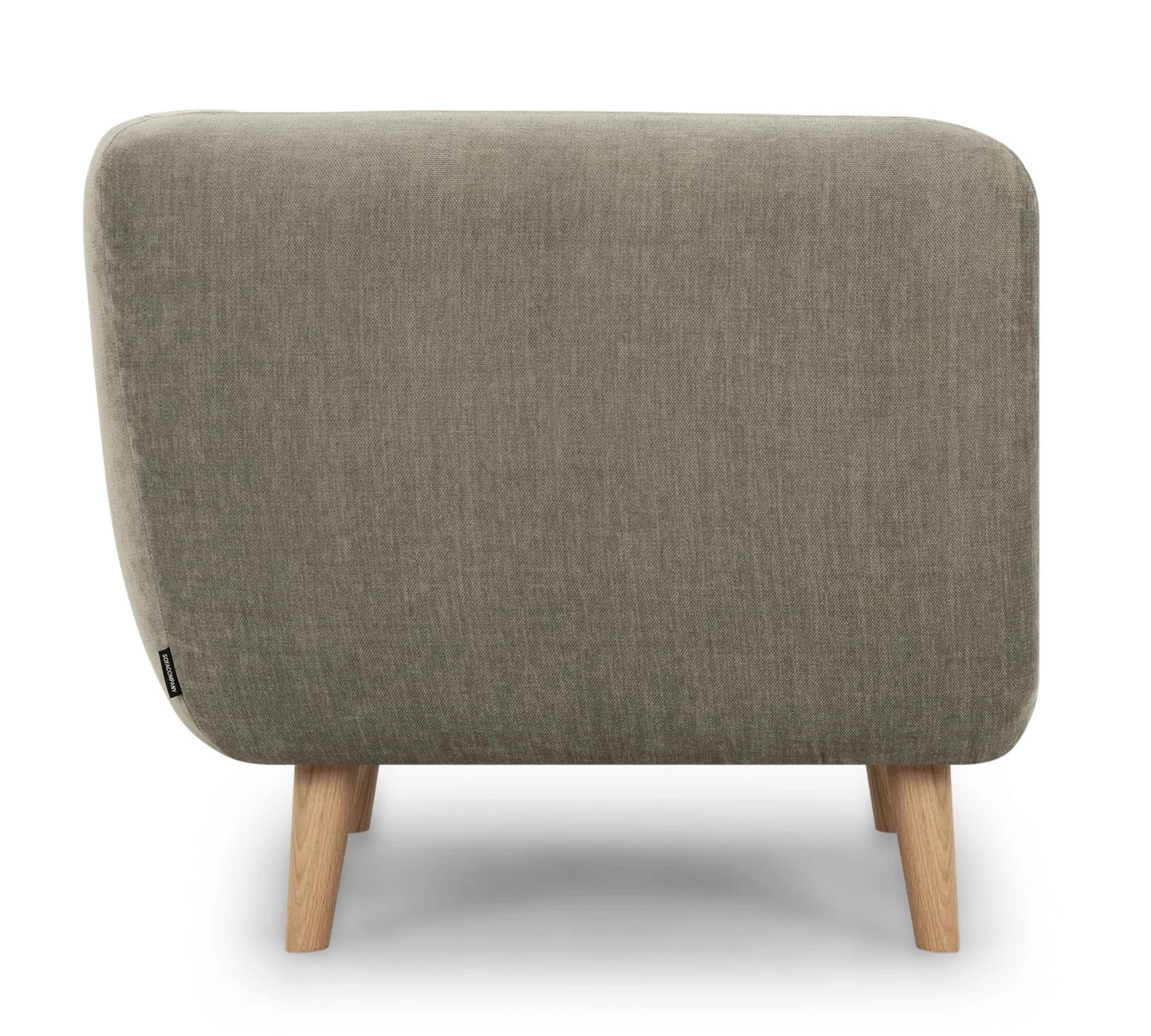 Alfred 1-Sitzer Eckmodul Links Planet Grey Green 1