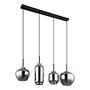 4-burner pendant light Matt Type B colored glass Iron 3