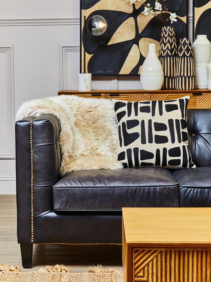 Arlo Grande Vaso Legno Nero Marrone 7