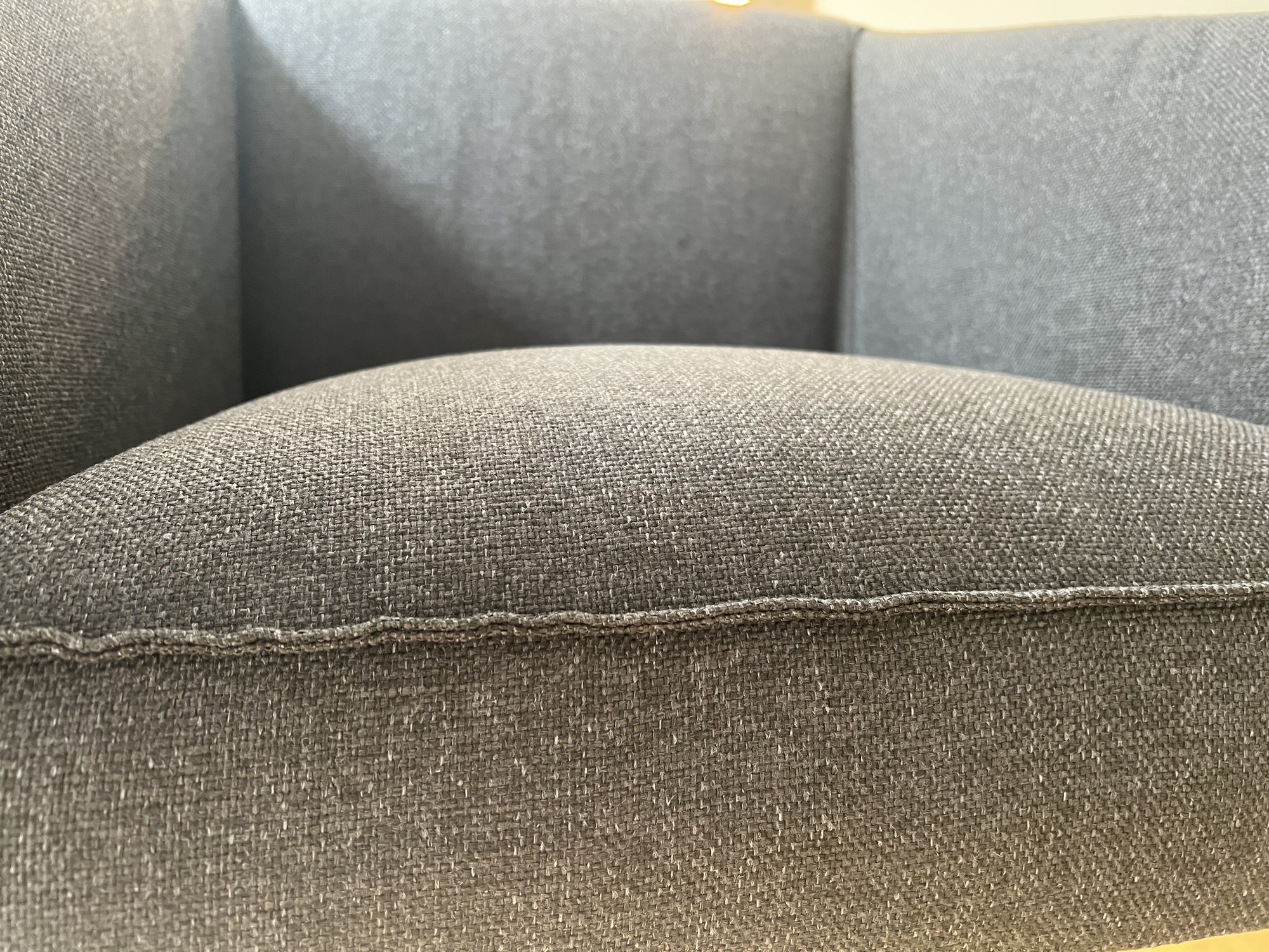 4x Milo Esszimmerstuhl Stoff Metall Dunkelgrau 6