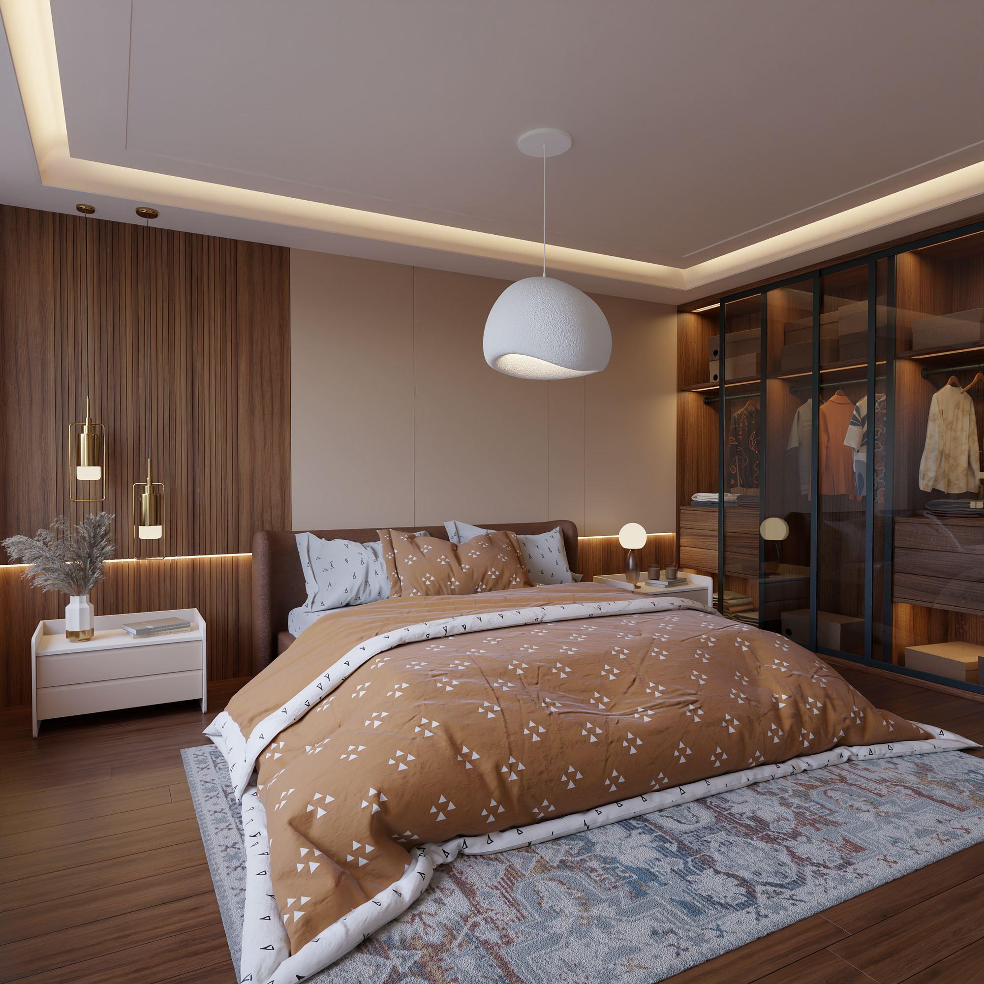 1-Flammig Wabi Sabi Kurai Pendelleuchte Weiß 3