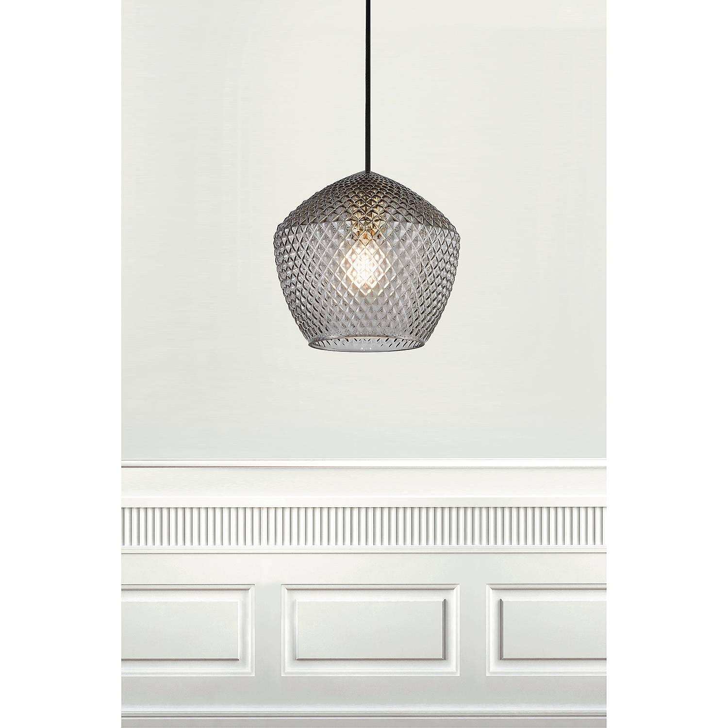 Orbiform I Pendelleuchte Rauchglas Stahl 1-flammig 2