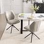 Mollvika Dining Chair Set of 2 Grey Bouclé  3
