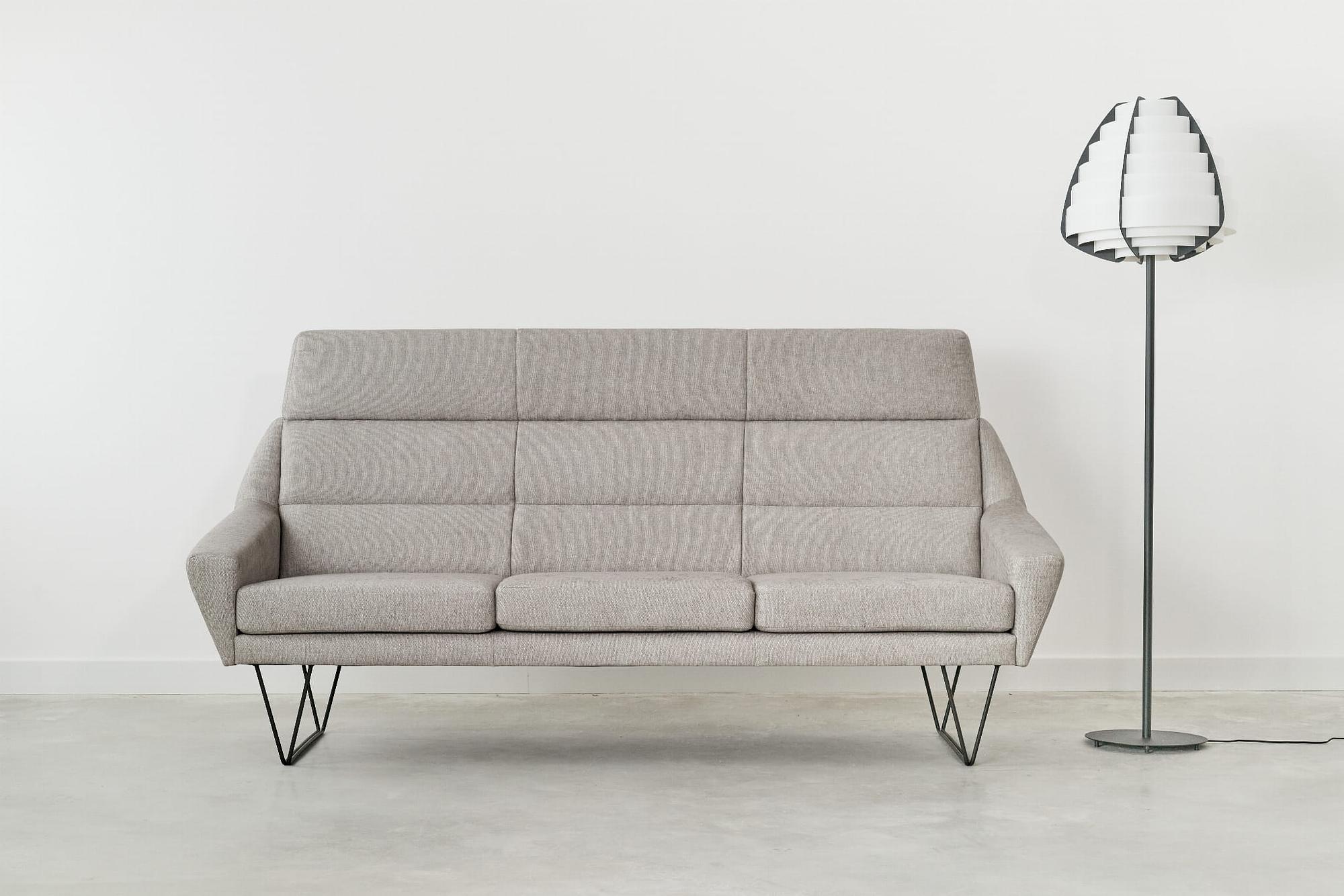 MANDAL Sofa 3-Sitzer Grau 1