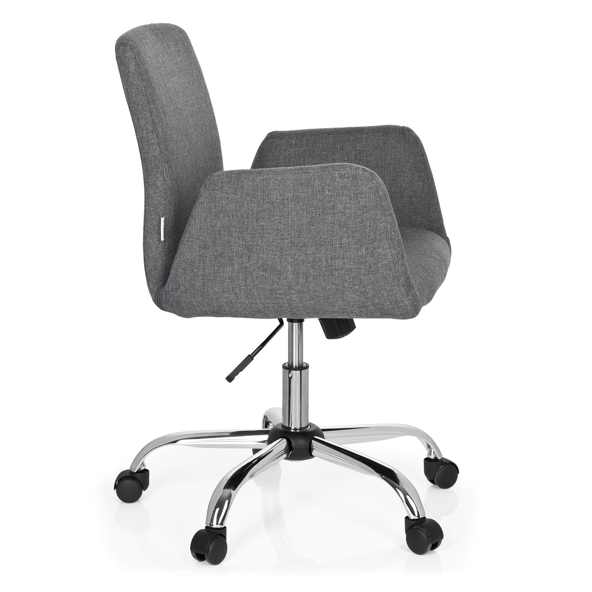 FLOW Office chair Swivel with casters Fabric Grey 2