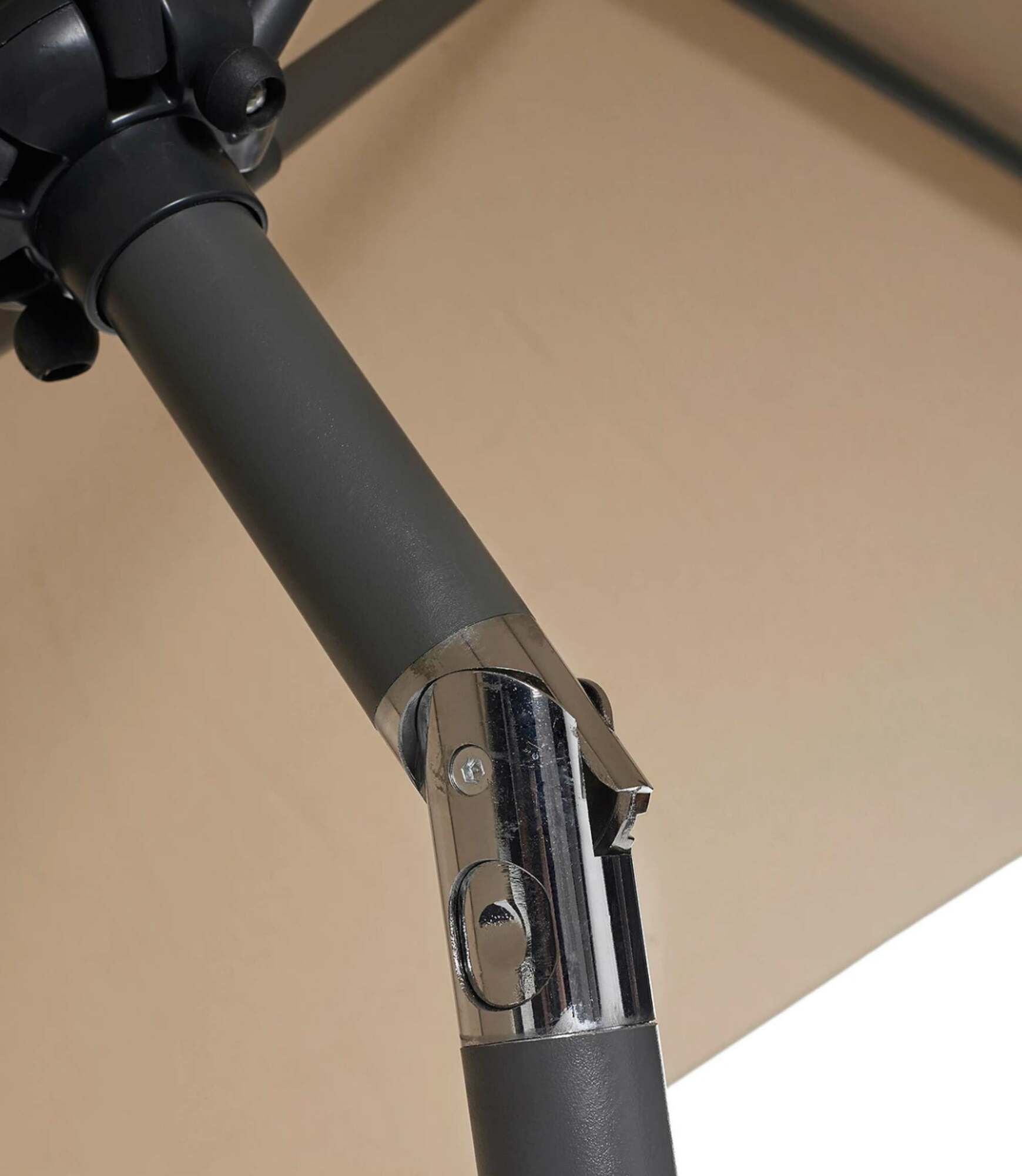 Sonnenschirm Aluminium Polyester Beige 3