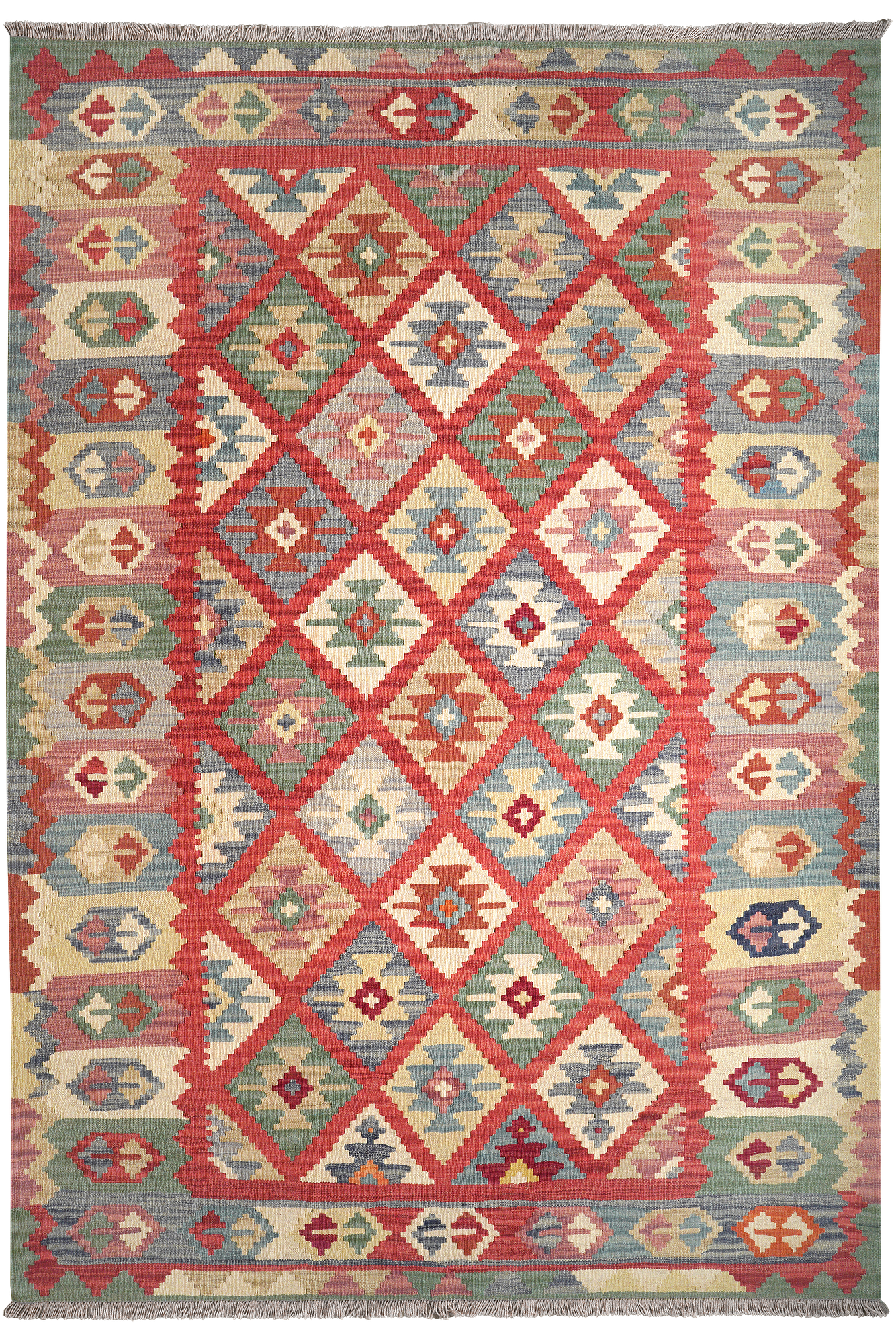 Kelim Gashgai Wool Multicolored 0