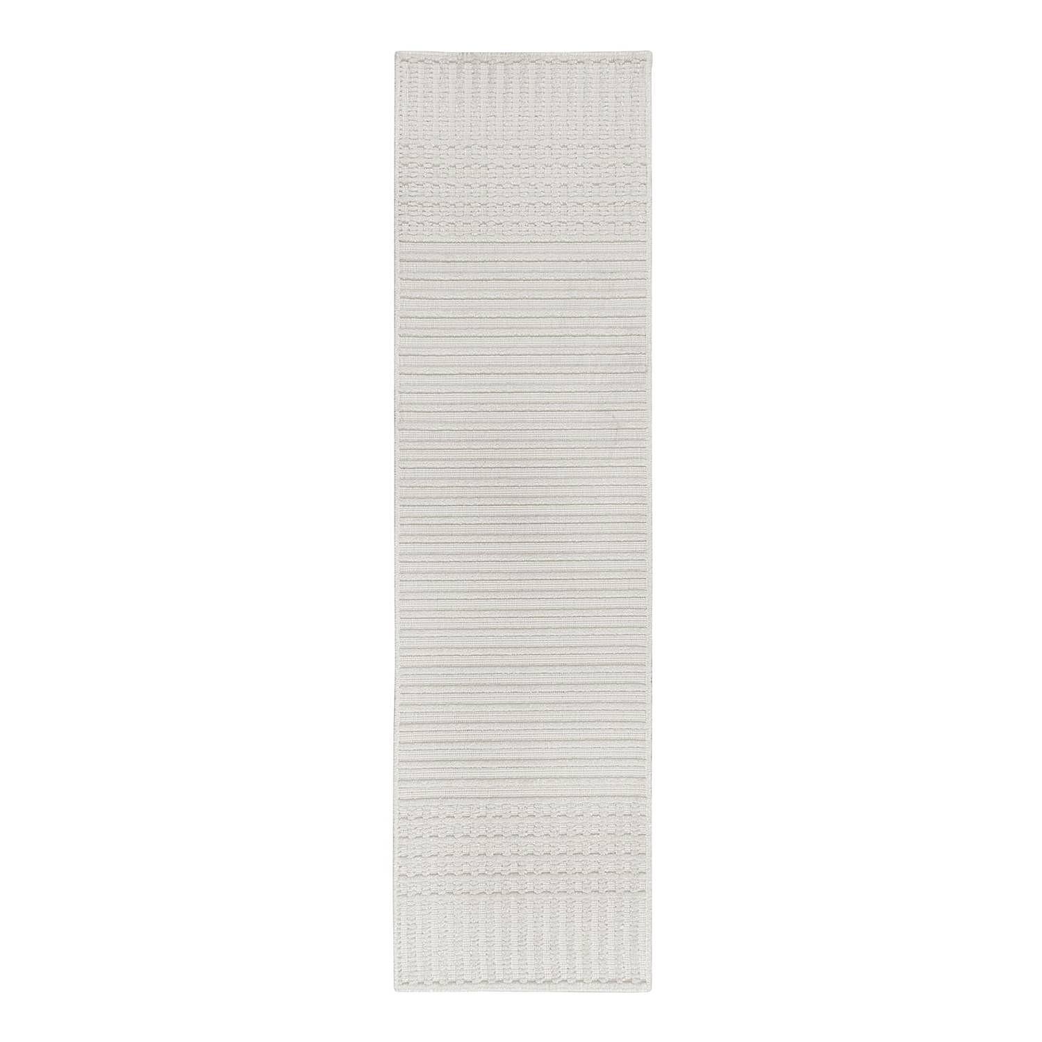 Elton Stripe Läufer Ivory 60 x 240 cm 2