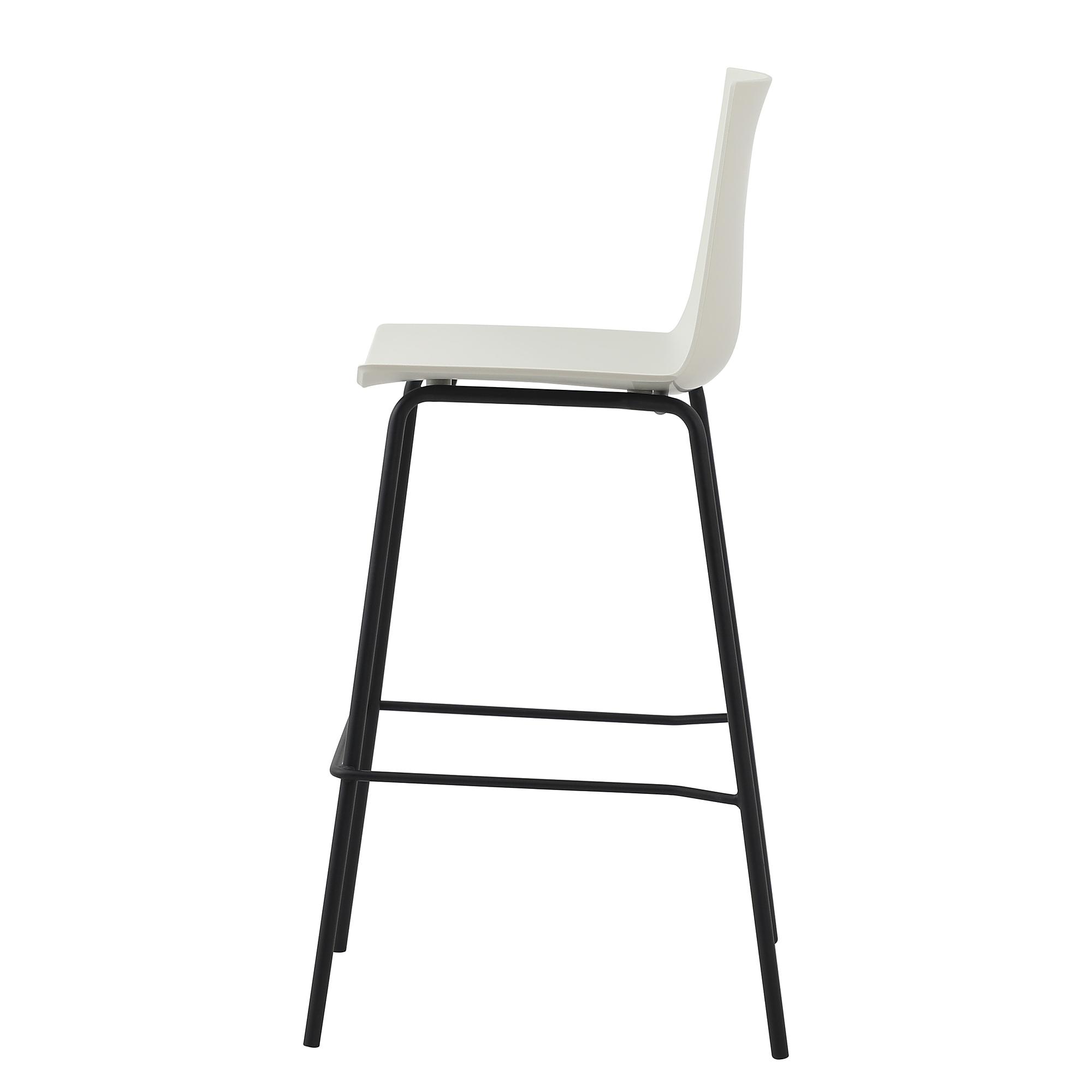 Bar stool ALLEEN Set of 2 White 3